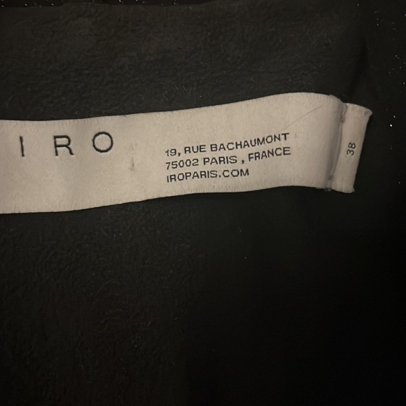 IRO black speckle suede moto jacket size 38…. This is a 10!!! - Picture 2 of 11